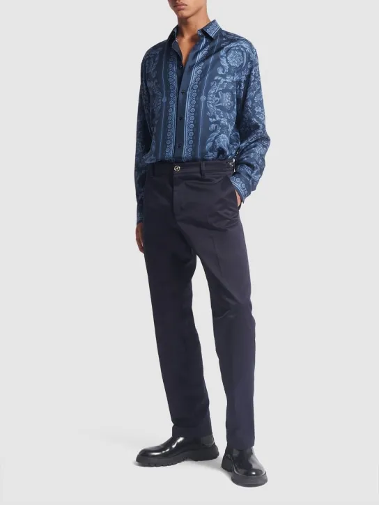 Versace   Cotton gabardine pants 