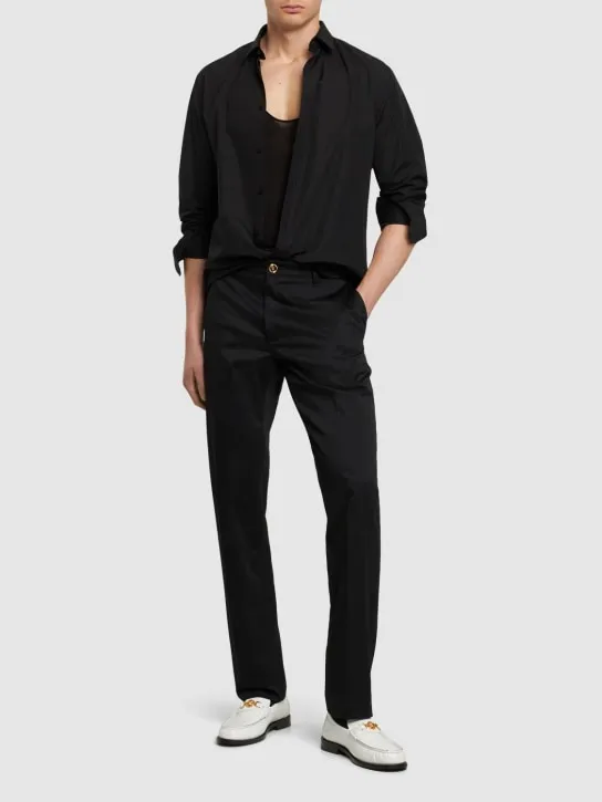 Versace   Cotton gabardine pants 