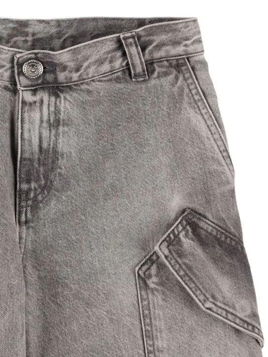 Versace   Stonewashed cotton denim jeans 