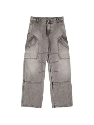 Versace   Stonewashed cotton denim jeans 