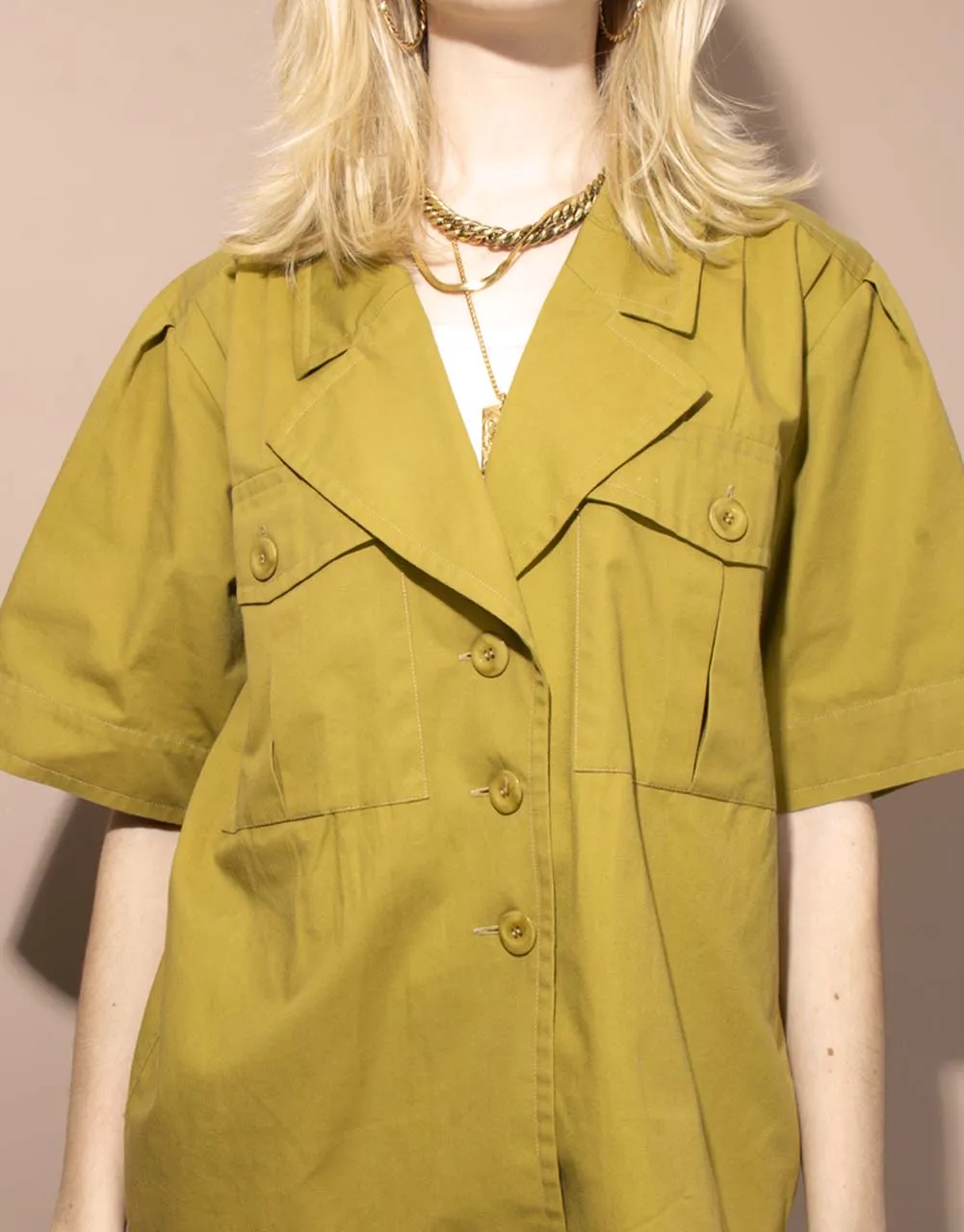 Vintage Yves Saint Laurent short cargo shirt